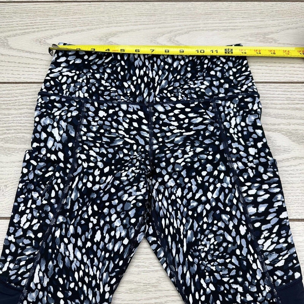 Athleta Womens S Spotty Up For Anything Blue Gray‎ Cropped Leggings Mesh - Picture 9 of 10